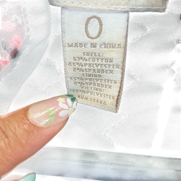 Chicos Red Black Jacquard Blazer Jacket Size O-8 Open Cardigan - Picture 10 of 11